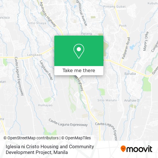 Iglesia ni Cristo Housing and Community Development Project map