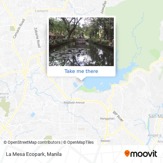 La Mesa Ecopark map