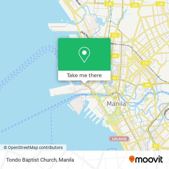 Tondo Baptist Church map
