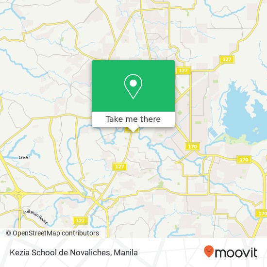 Kezia School de Novaliches map