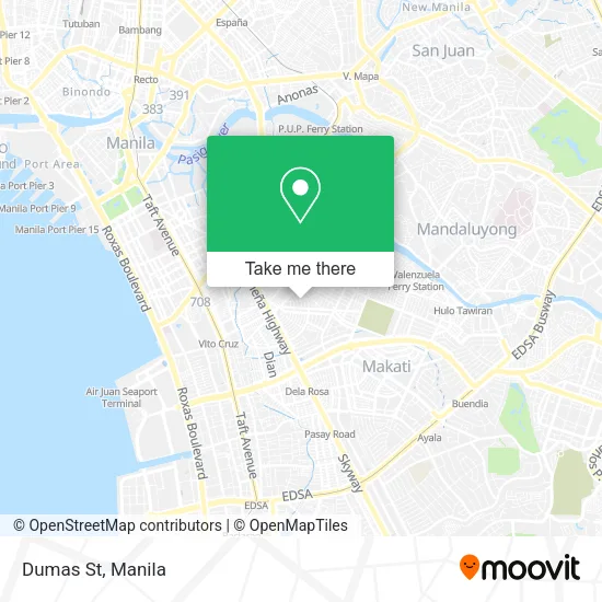 Dumas St map