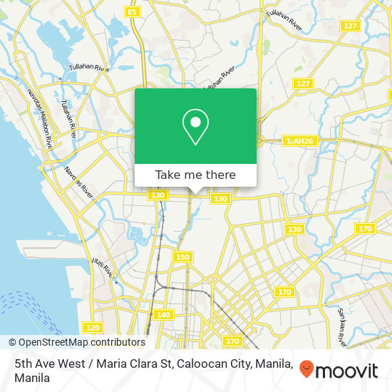 5th Ave West / Maria Clara St, Caloocan City, Manila map