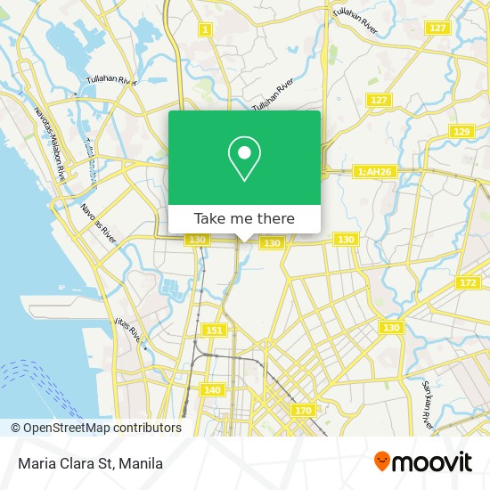 Maria Clara St map