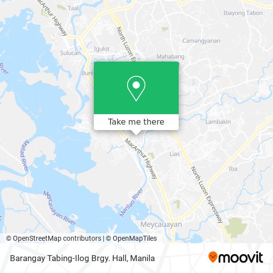 Barangay Tabing-Ilog Brgy. Hall map