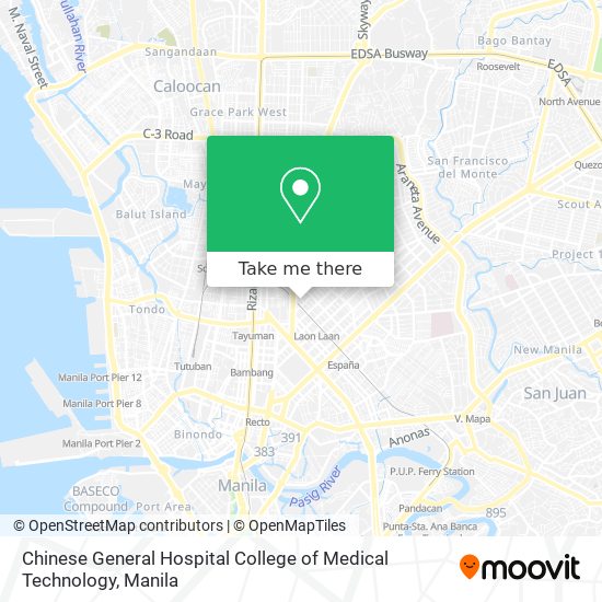 Chinese General Hospital College of Medical Technology map