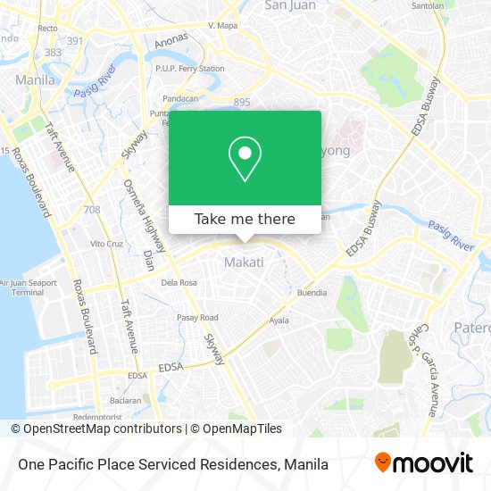 One Pacific Place Serviced Residences map