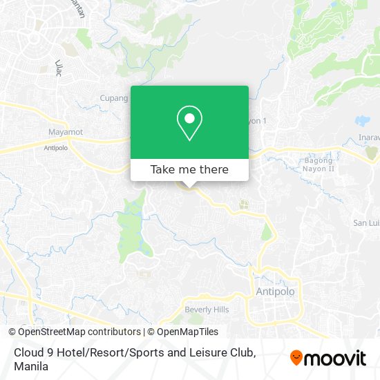 Cloud 9 Hotel / Resort / Sports and Leisure Club map