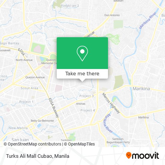 Turks Ali Mall Cubao map