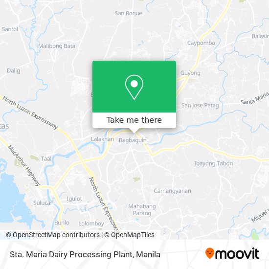 Sta. Maria Dairy Processing Plant map