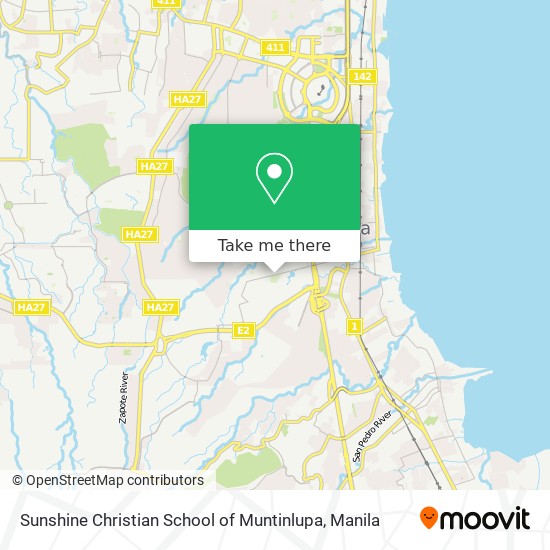 Sunshine Christian School of Muntinlupa map