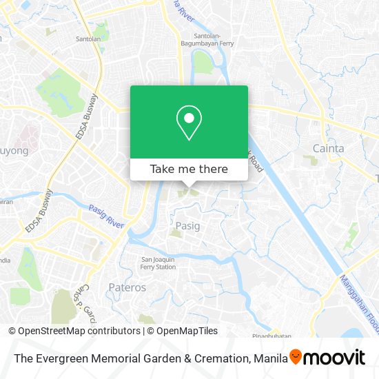The Evergreen Memorial Garden & Cremation map