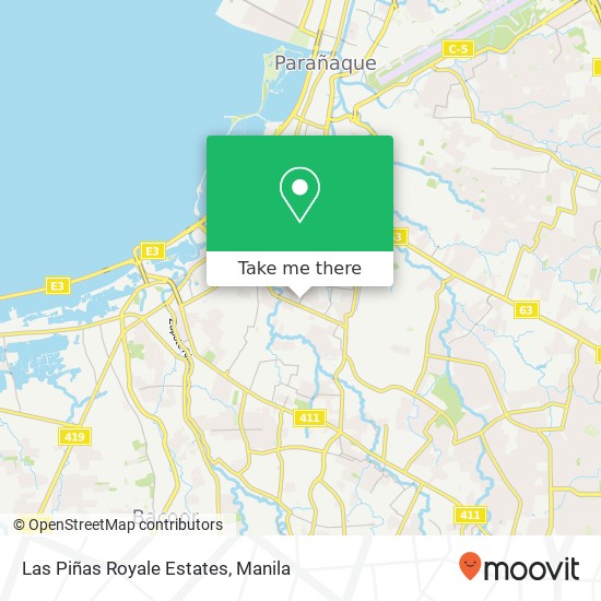 Las Piñas Royale Estates map