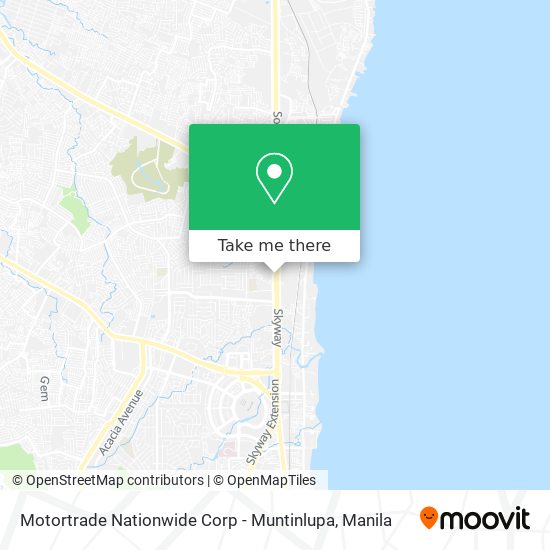 Motortrade Nationwide Corp - Muntinlupa map