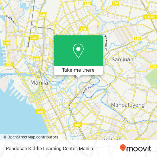 Pandacan Kiddie Learning Center map