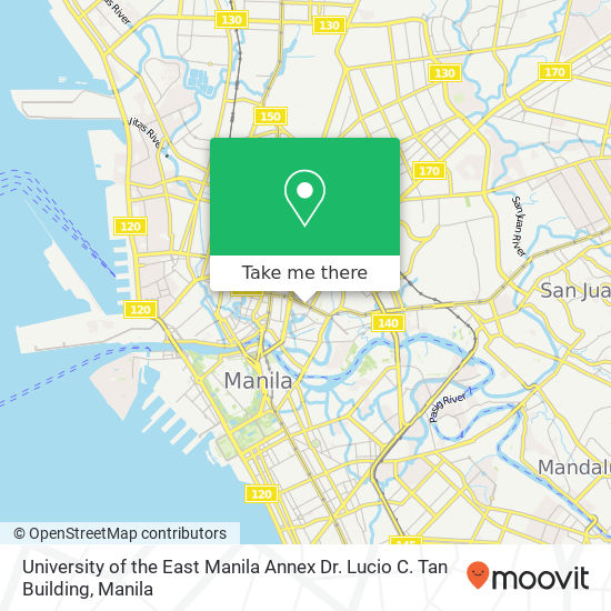 University of the East Manila Annex Dr. Lucio C. Tan Building map