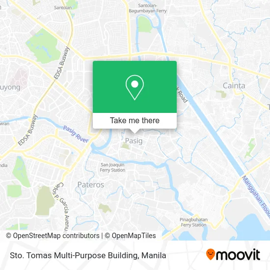 Sto. Tomas Multi-Purpose Building map