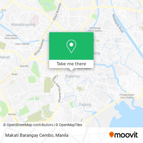 Makati Barangay Cembo map