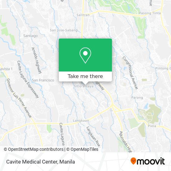 Cavite Medical Center map
