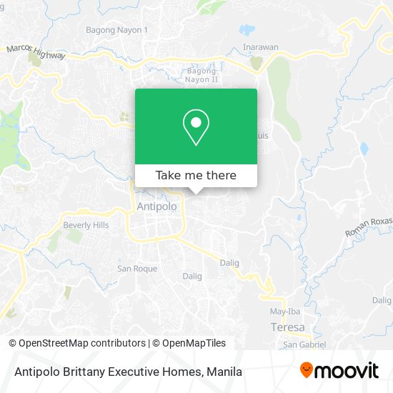 Antipolo Brittany Executive Homes map