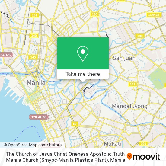 The Church of Jesus Christ Oneness Apostolic Truth Manila Church (Smypc-Manila Plastics Plant) map