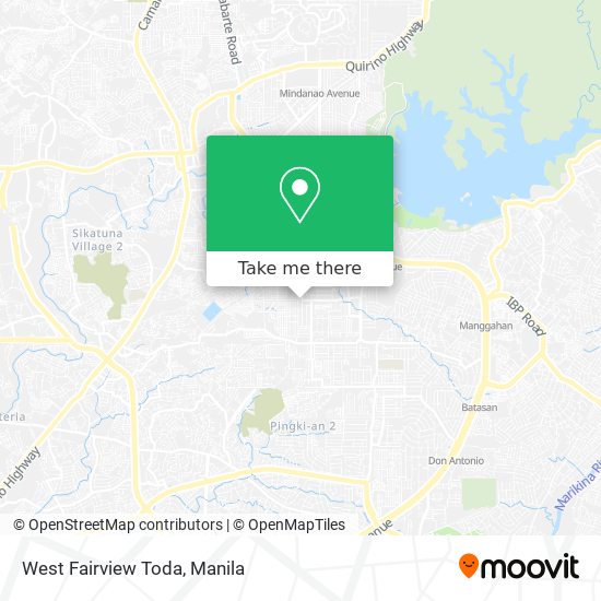 West Fairview Toda map