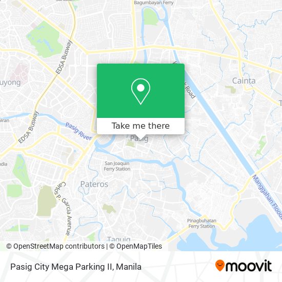 Pasig City Mega Parking II map
