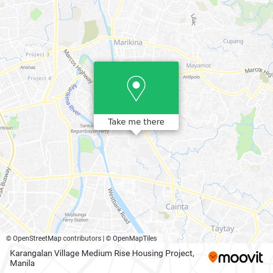 Karangalan Village Medium Rise Housing Project map