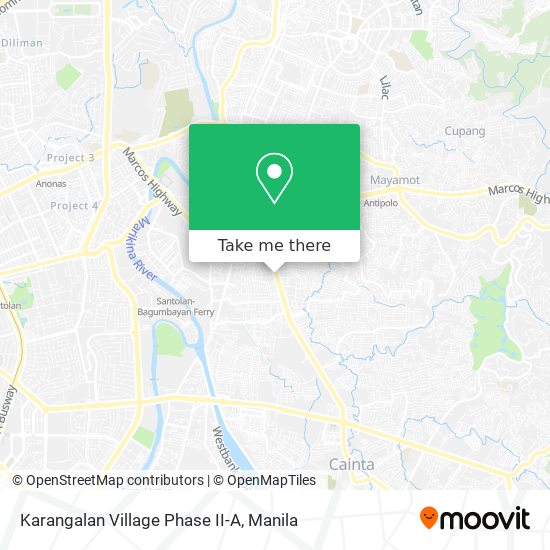 Karangalan Village Phase II-A map