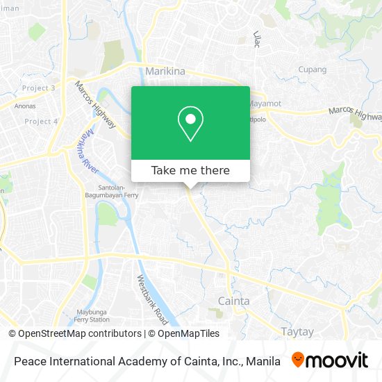 Peace International Academy of Cainta, Inc. map