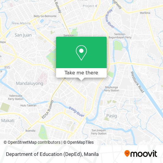 Department of Education (DepEd) map