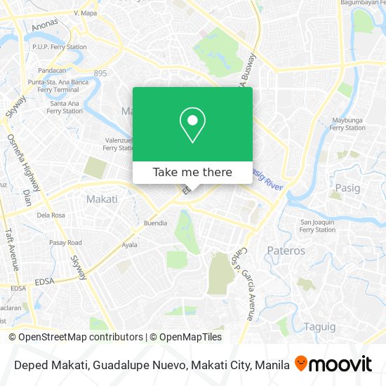 Deped Makati, Guadalupe Nuevo, Makati City map
