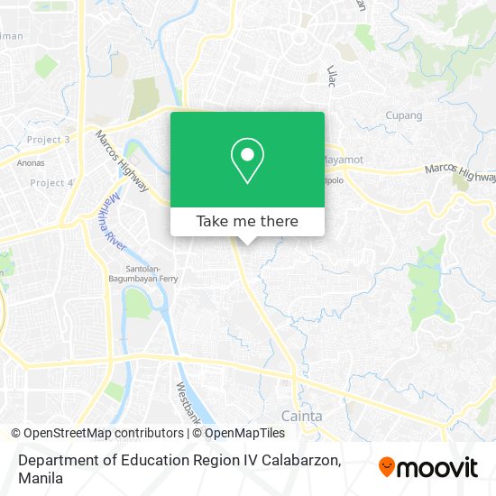 Department of Education Region IV Calabarzon map