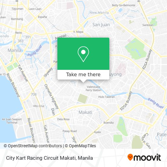City Kart Racing Circuit Makati map