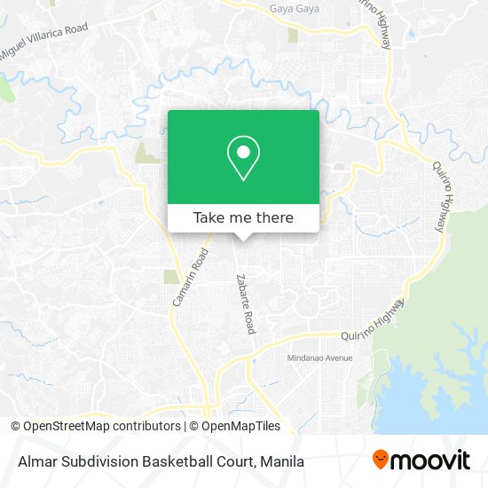 Almar Subdivision Basketball Court map