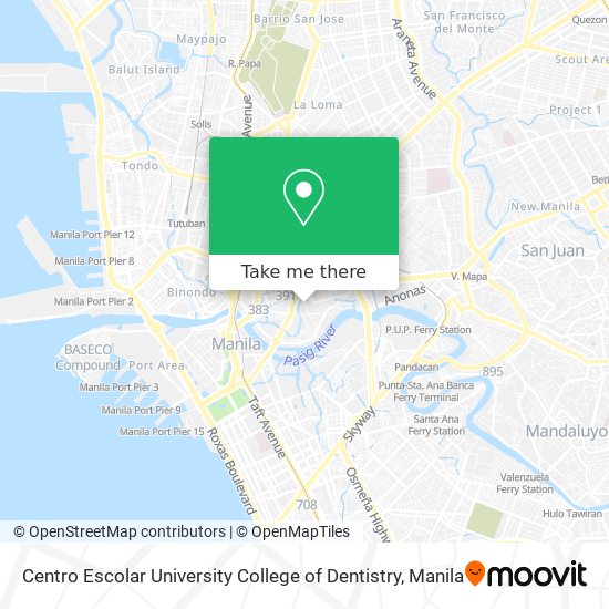 Centro Escolar University College of Dentistry map