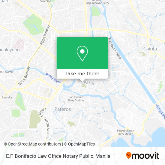 E.F. Bonifacio Law Office Notary Public map