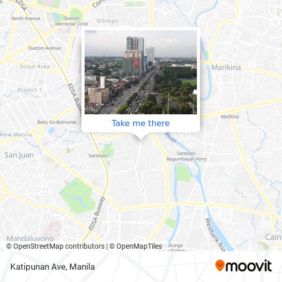 Katipunan Ave map