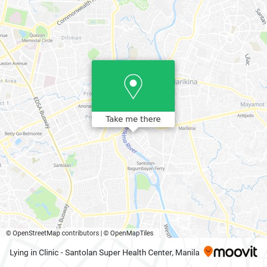 Lying in Clinic - Santolan Super Health Center map