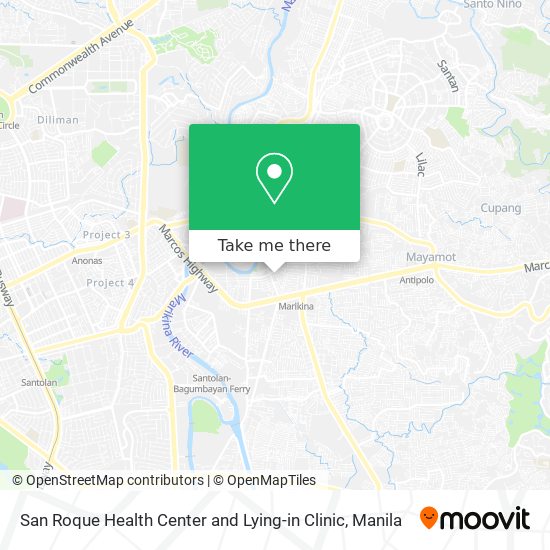San Roque Health Center and Lying-in Clinic map