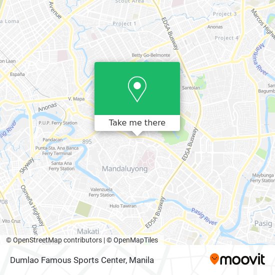Dumlao Famous Sports Center map