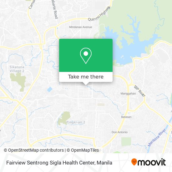 Fairview Sentrong Sigla Health Center map