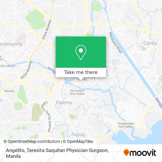 Angelito, Teresita Saquitan Physician-Surgeon map