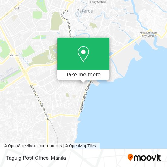 Taguig Post Office map