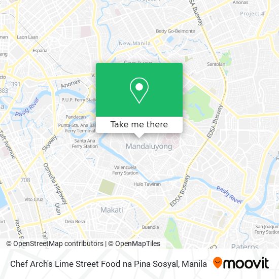 Chef Arch's Lime Street Food na Pina Sosyal map