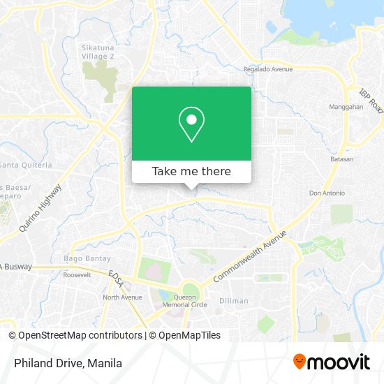 Philand Drive map