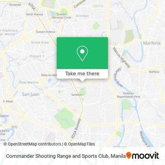 Commander Shooting Range and Sports Club map