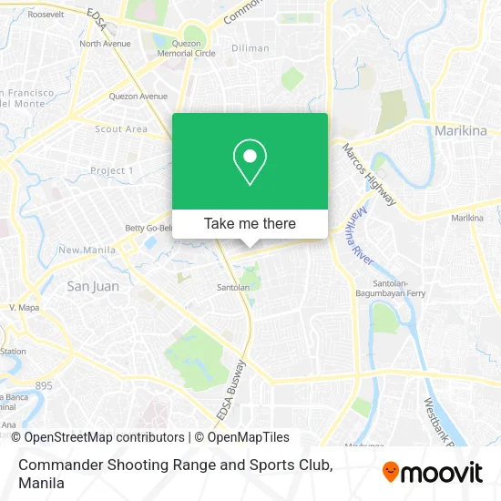 Commander Shooting Range and Sports Club map