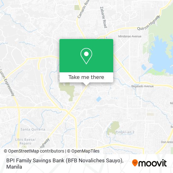 BPI Family Savings Bank (BFB Novaliches Sauyo) map