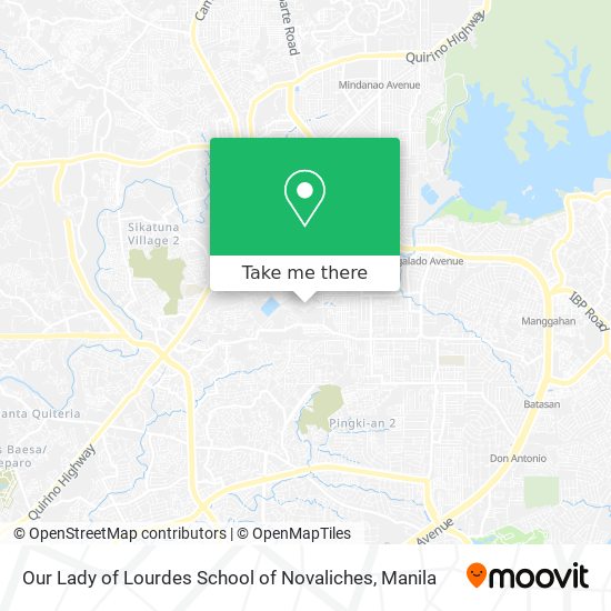 Our Lady of Lourdes School of Novaliches map