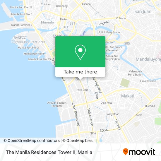 The Manila Residences Tower II map